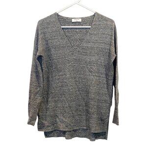 Aritzia Babaton Viscose Blend V-Neck Hi-Lo Oversized Sweater XS
